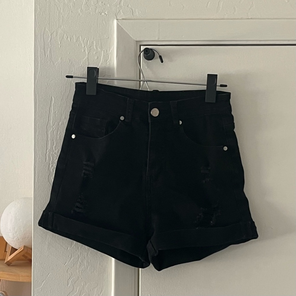 Black Women's Denim Shorts